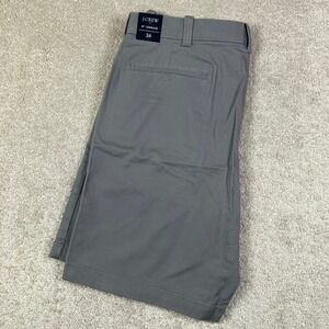 NEW J.Crew Men's 9" Stretch Chino Shorts 34 Gray Casual NWT